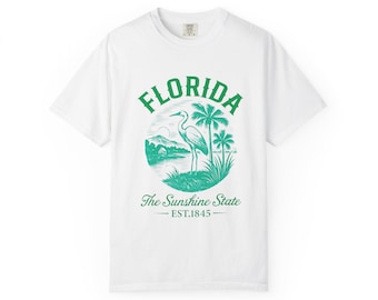 Florida Sunshine State T-Shirt | Reiher Palmen Vintage Strand Tee