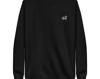 FantasticGreyFox Embroideried Fox Member Pullover