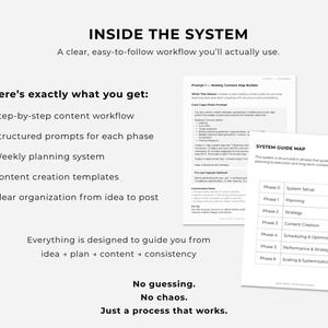 Sistema di gestione dei contenuti basato sull'IA / 30 modelli di prompt, sistema di flusso di lavoro per i gestori di social media (download digitale) immagine 8