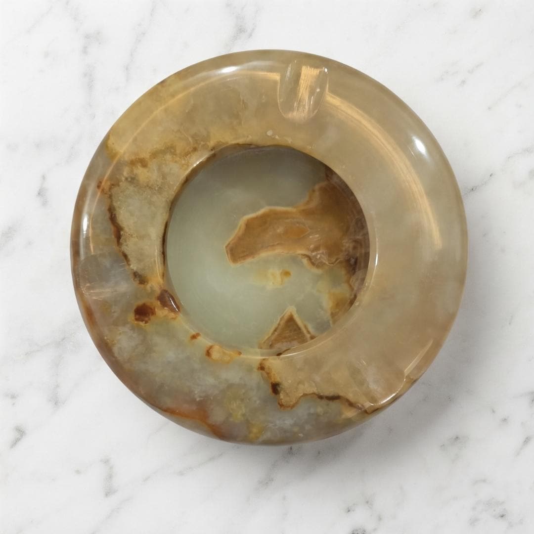 Vintage Marble Ashtray - Etsy