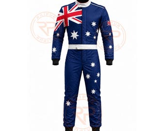 Nuovo costume con bandiera del Regno Unito 2026, tuta da corsa personalizzata per Halloween, go-kart, sport motoristici