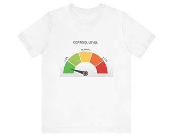 Camiseta con indicador de nivel de cortisol / Cortisol bajo
