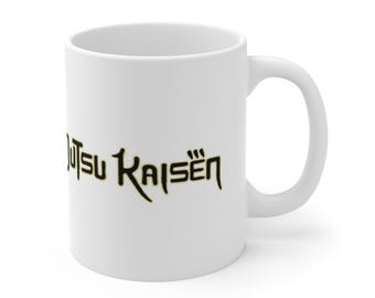 Jujutsu Kaisen logo Taza / Taza de café anime