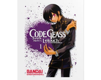 Póster ilustrado de Lelouch de Code Geass / Póster enrollado, lámina de arte anime