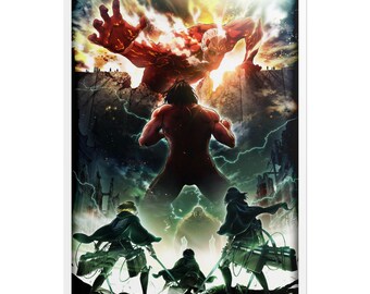 Póster enrollado de Ataque a los Titanes: Titanes contra Exploradores