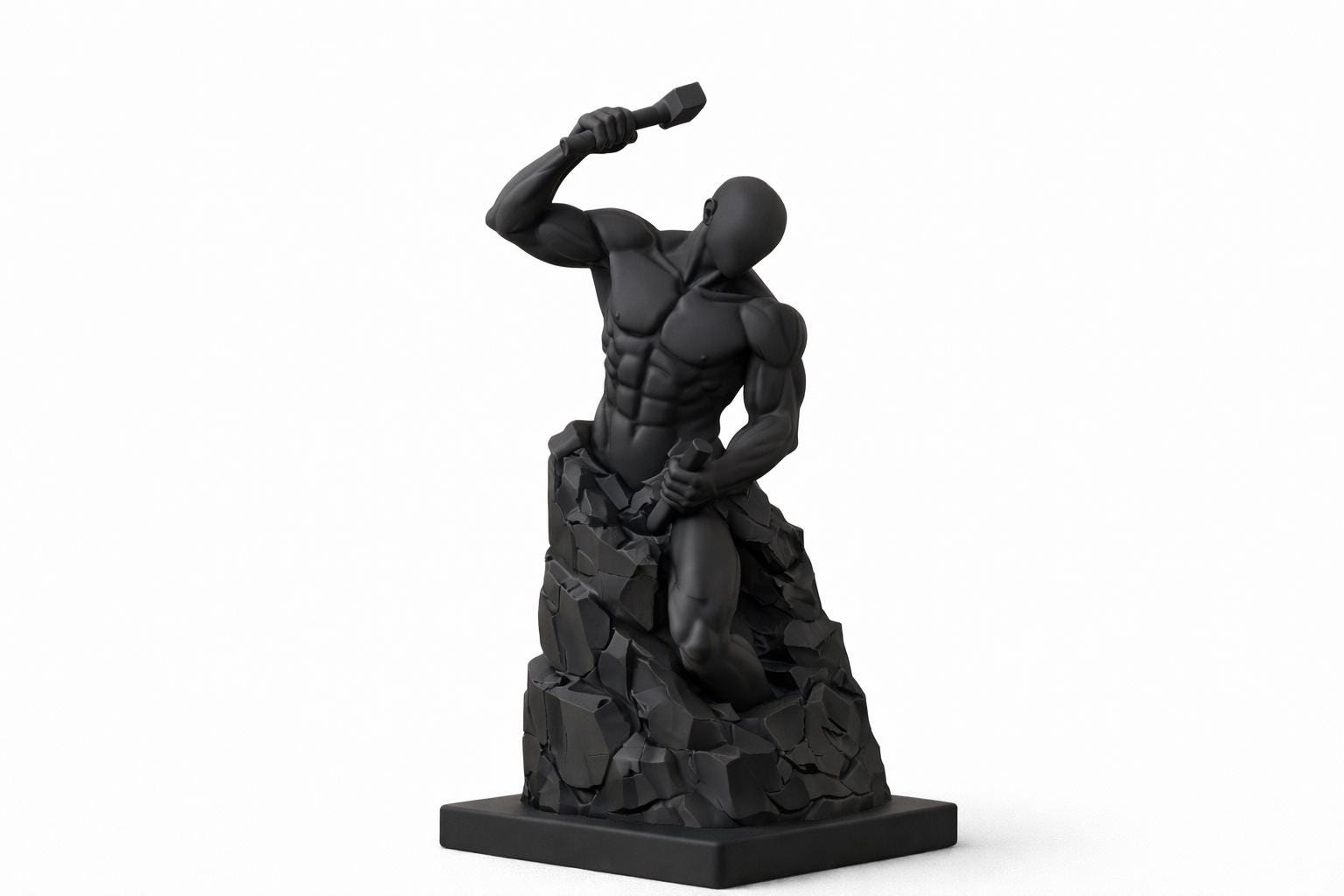 Self Made Man Statue – Stoic Desk Sculpture, Motivational Office Decor ...