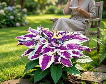200+ Hosta-Samen, selten, lila, weiß, mehrjährig, einfach zu wachsen
