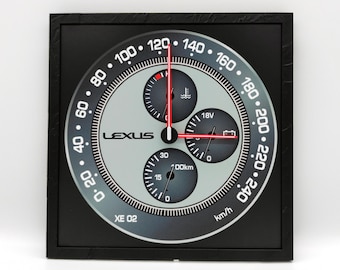 Lexus IS300 Speedometer Clock | 3D Printed Car Enthusiast Gift | Automotive | Garage accessories | Car Lover Gift | Man Cave