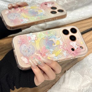 Sött Hello Kitty magnetiskt mobilskal med jordgubbsshaker-popcornuttag, rosa gradient MagSafe-skal för iPhone 17 Pro Max, iPhone 16 Pro Max Magnetic Case Only
