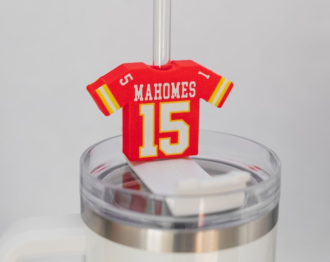 Mahomes Straw Topper (Doublesided) -  Chiefs - Football - Game Day - Quarterback