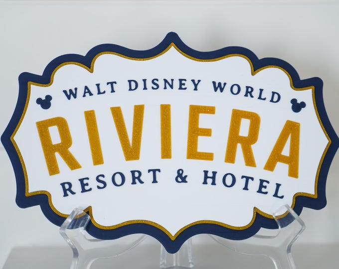 Riviera Hotel Sign | Magical Themed Home Decor | Wall Sign