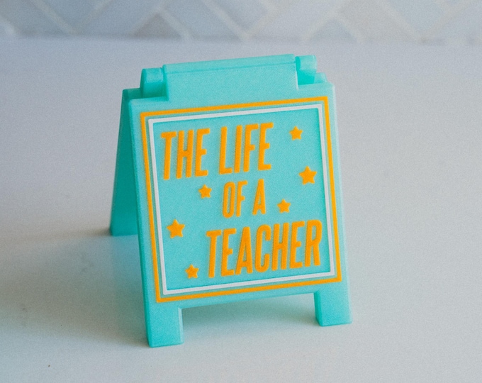 Personalized Life of a... Tray Sign | Life of a Reader | Life of a Teacher
