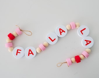 Fa La La Garland | Friendship Bracelet | Durable garland | Christmas | Holiday Decor