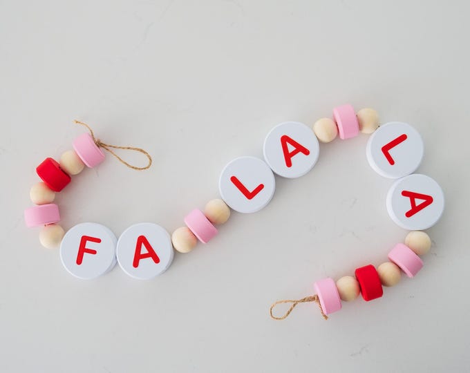 Fa La La Garland | Friendship Bracelet | Durable garland | Christmas | Holiday Decor