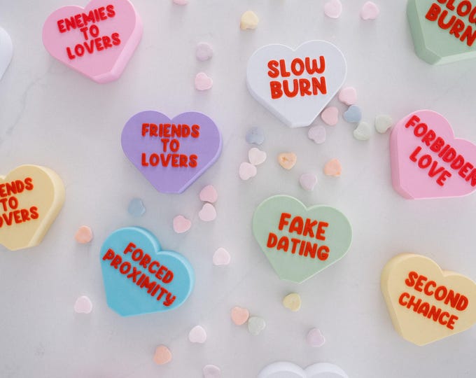 Jumbo Romance Conversation Hearts | Gifts for Romance Book Readers | Gifts for Girlfriend | Valentine's Day Decorations