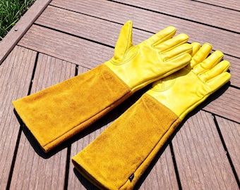 Gants de jardin à gantelets résistants aux épines - Taille des rosiers, protection des coudes, jardinage intensif