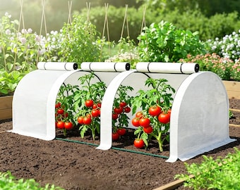Mini Garden Greenhouse Tunnel – Portable Outdoor Plant Cover, UV Protected Walk-In Grow House for Vegetables, Herbs & Seedlings
