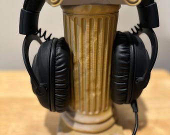 Roman Column Headphone Stand W/ Hidden Compartment