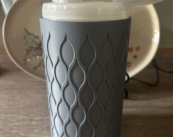 Decorative Cleaning Wipes Dispenser Modern 3D Printed Canister Cover for Kitchen, Desk, nursery, Stylish Home Organization Hiding Containers