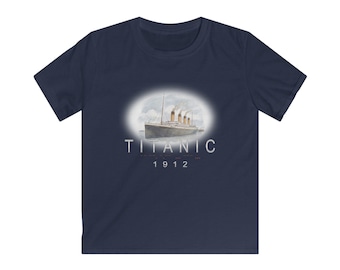 Titanic Departure 1912 Sketch kinder-T-shirt