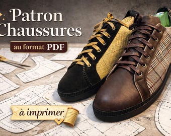 Create Your Own Minimalist Sneakers | DIY Shoe Making Pattern PDF | Handmade Leather Sneaker Template | Modern Design | Make Shoes at Home