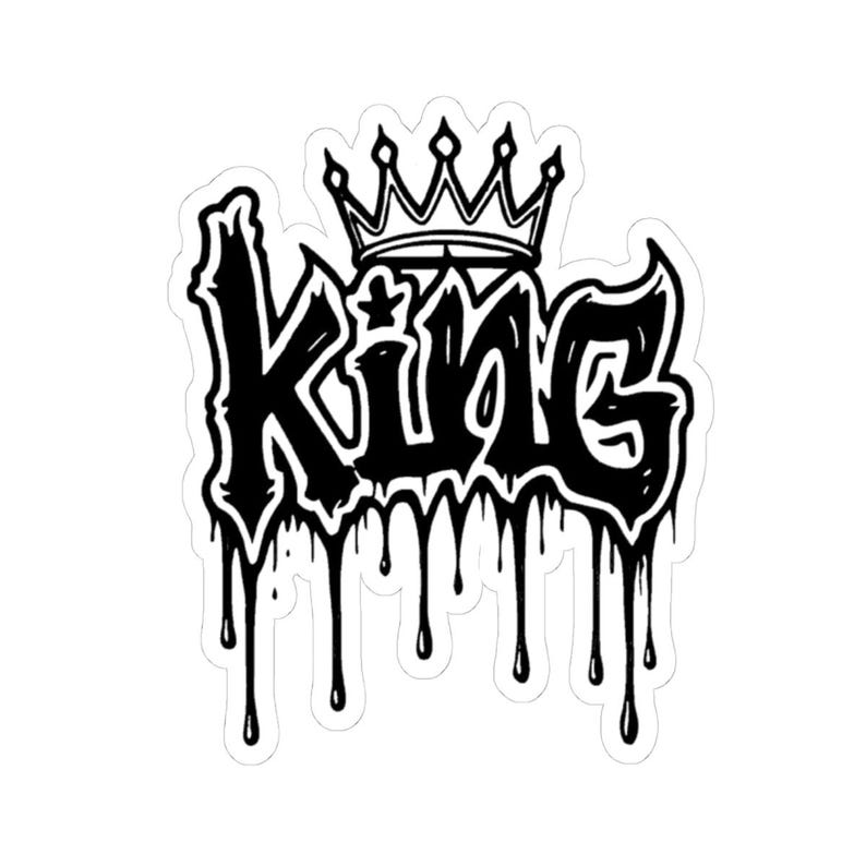 Graffiti King Sticker | Urban Crown Drip Vinyl Decal, Hip Hop Street ...