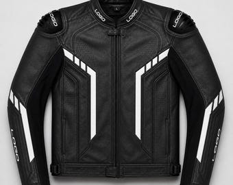 Leather Racing Jacket Pattern PDF | Biker Moto Jacket DIY | Unisex Leather Jacket Template XS–4XL