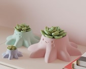 Octopus Planter Pot | Ceramic Succulent Holder, Small Medium Large Sizes