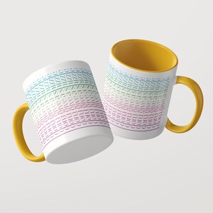 Tazza con scritta "Non me ne frega niente" colorata / Tazza da caffè sfacciata con scritta e stampa a 360 gradi / Regalo perfetto immagine 4