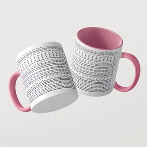 Taza con mensaje: "Cállate la boca, por favor" / Taza para la oficina o como regalo con una frase ingeniosa e impresión integral de 360 grados. imagen 6