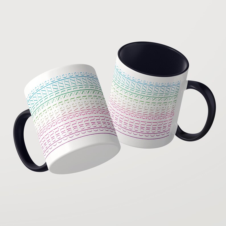 Tazza con scritta "Non me ne frega niente" colorata / Tazza da caffè sfacciata con scritta e stampa a 360 gradi / Regalo perfetto immagine 8