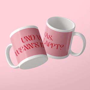 Och tänk om det fungerar? – Typografisk motivationsmugg | Mugg med positivt uttalande bild 1