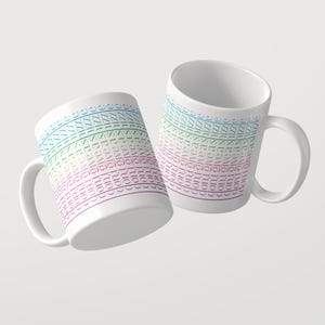 Tazza con scritta "Non me ne frega niente" colorata / Tazza da caffè sfacciata con scritta e stampa a 360 gradi / Regalo perfetto immagine 3
