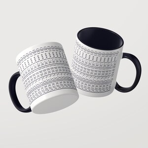 Taza con mensaje: "Cállate la boca, por favor" / Taza para la oficina o como regalo con una frase ingeniosa e impresión integral de 360 grados. imagen 9