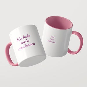 I’ve made up my mind / and say ‘maybe’. – Statement ceramic mug with a surprising twist image 6