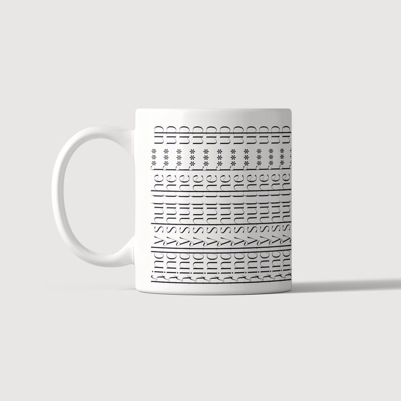 Taza con mensaje: "Cállate la boca, por favor" / Taza para la oficina o como regalo con una frase ingeniosa e impresión integral de 360 grados. imagen 1