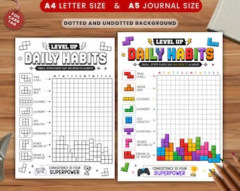Erwachsener Tracker, Druckbare Journal Seite, monatliche Tracker, lustige Habit Tracker, Erwachsene Aufgaben Tracker, druckbare Planerseite, Aufgabenliste