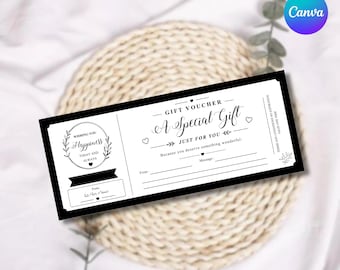Geburtstag Geschenk Gutschein Vorlage: Bearbeitbarer Coupon (Instant Download)