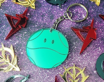 Green Mirrored Gundam Haro Keychain