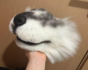 Realistic Wolf Mouth Mask, Lower Face Jaw Cosplay, Furry Animal Snout Halloween Half Mask