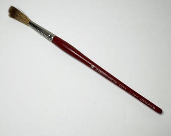 Vintage NOS M. Grumbacher NY 4373 #18 Lettering Brush Japan —  Squirrel Ox Hair RARE