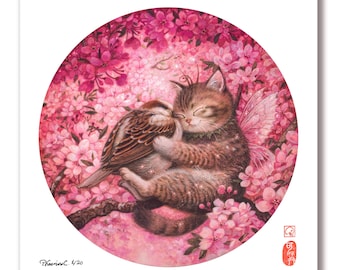 Kitty's Fairyland #3 – limitowana edycja 20 wydruków artystycznych z ilustracjami kotów