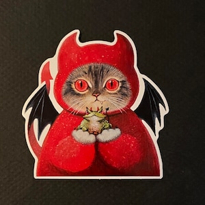 Naklejka Vermilion Little Cat Devil II