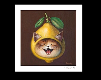 絵画 。手描き【かわいい猫たちが花、ワイン、果物のテーブルを囲んでいる】 静物、テーブルの上の果物 エドゥアール・マネ（1832-1883）の絵画