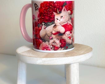 Kubek ceramiczny Lunar Meow rok #8 (11 uncji)