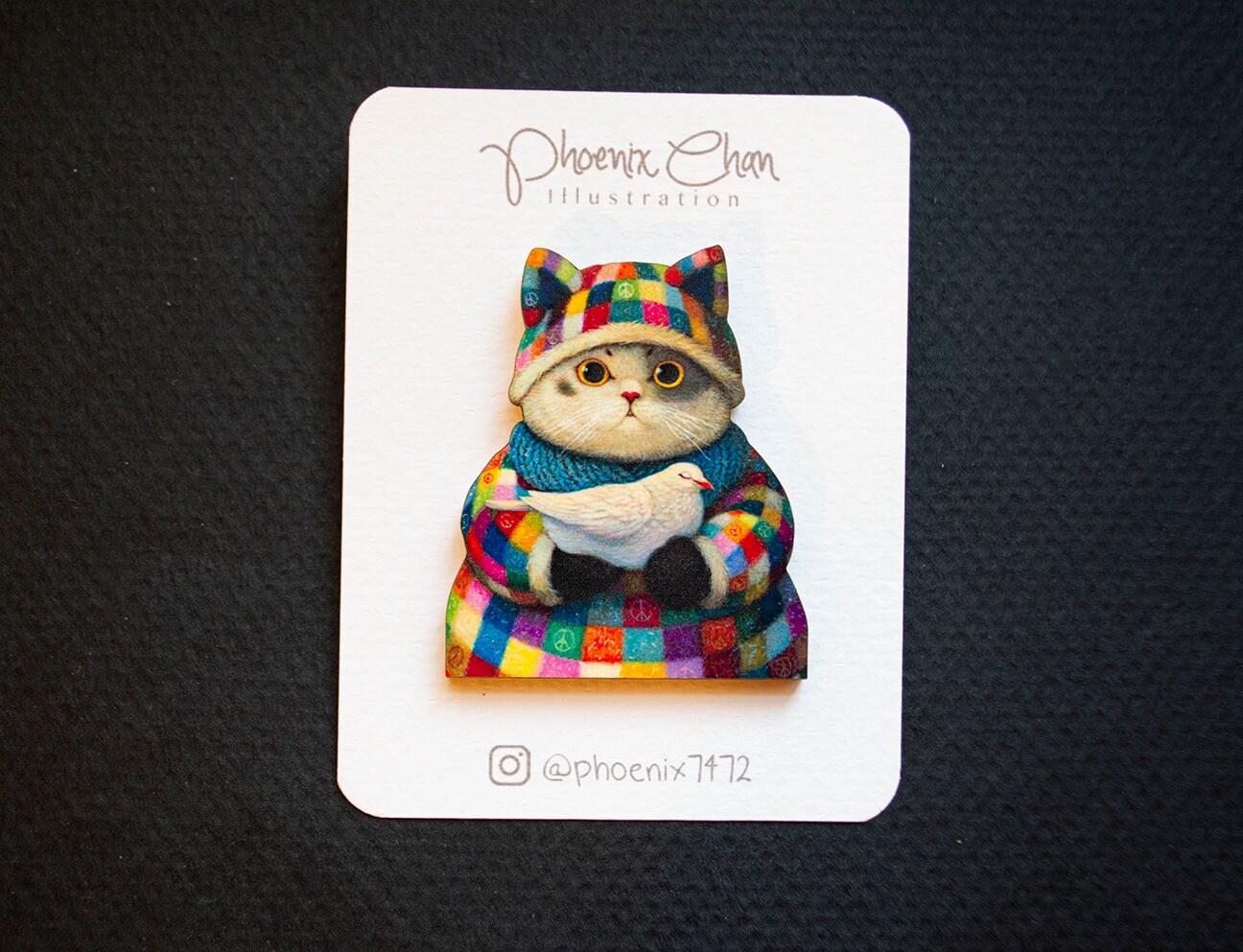 Cozy #116 -cat Wooden Pin - Etsy