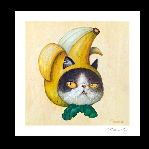 Cat Banana Art Etsy cat-banana-art-etsy