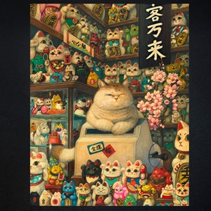 ドリームランド - フェニックス・チャンによる猫のイラストファイン