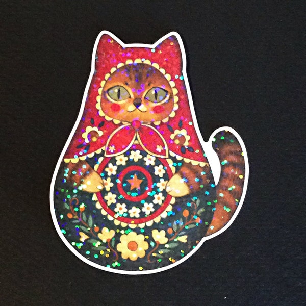 Cat Matryoshka Sticker VII