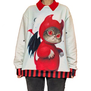Bluza z ilustracją Little Devil Cat